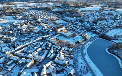 Quintin sous la neige | Images drone